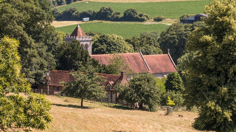 View of the church at Hughenden, Buckinghamshire National Trust |